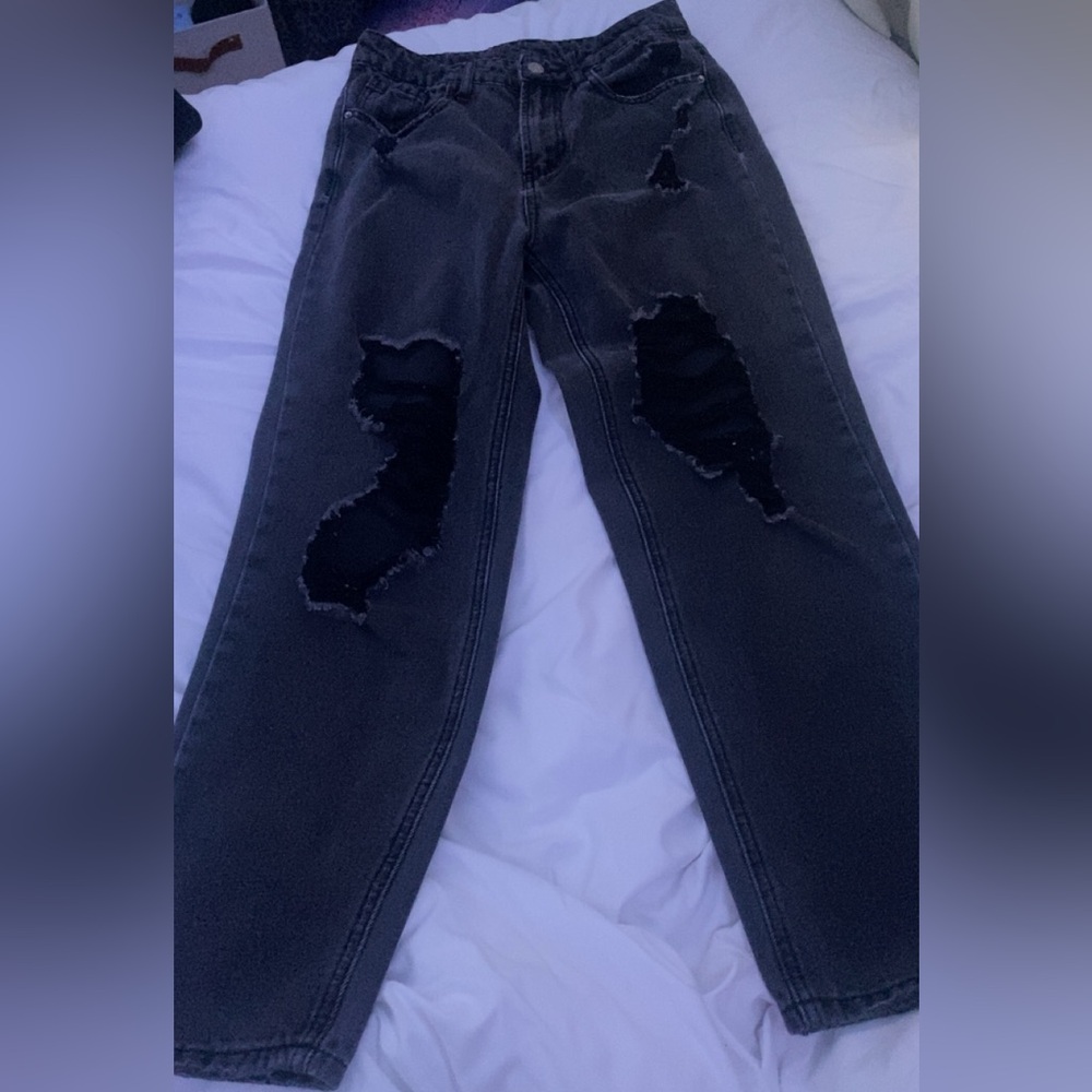 Black Straight Leg Jeans